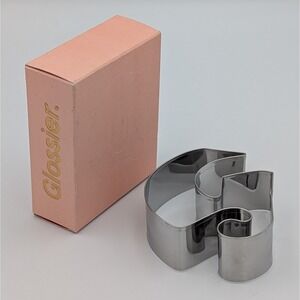 NIB Glossier Cookie Cutter "G" Stainless Steel Rare Limited Edition recyclable